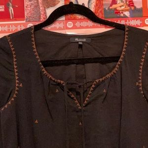 EMBROIDERED MADEWELL DRESS